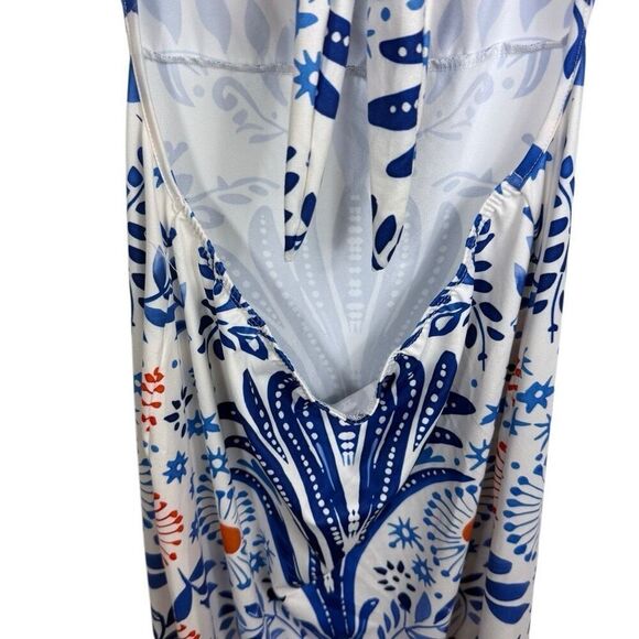 NWT SHEIN Maxi Summer Dress with Tie Back- size L - Picture 4 of 9